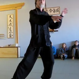 Tai chi with Ezra