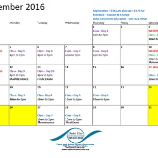 Pre-Register for Winter Break Teen Driver Education Class - Limited Seating