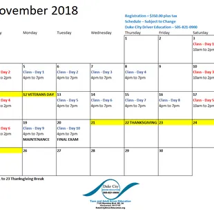 Begin ANY Class Day 1 thru 7, Customize the rest. Military, Sibling, Referral Discounts Available.