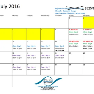 Vacation, no problem! Customize your Teen Driver Education Class Schedule