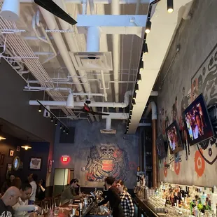 a view of a bar