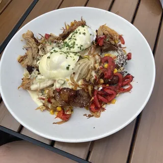 Pork & Queso Smash Hash