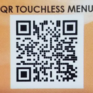 qr touchless menu