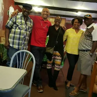 Owner Mr Duke, Tommy, Joyce, Joan and Steve.