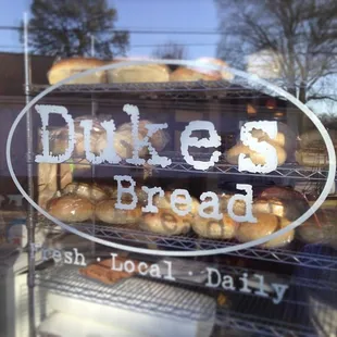a display of baked goods