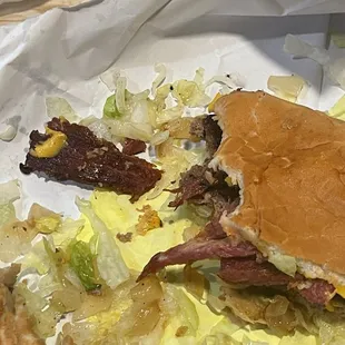 Worlds toughest and chewiest pastrami. The worst I've ever had.