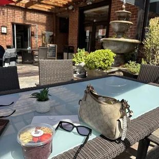 Açaí bowl. Great food great atmosphere and parking is easy. Compliments to the chef