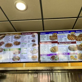 donuts, menu