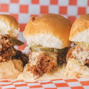 three sliders