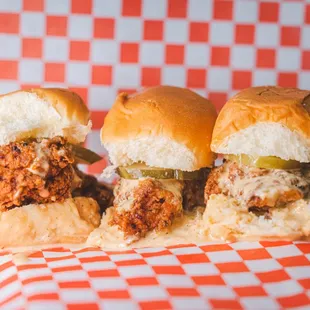 three sliders