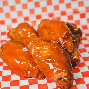 a closeup of the wings