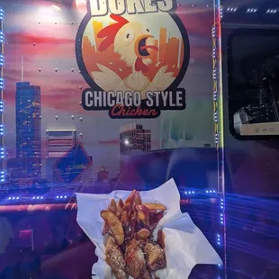 chicken wings and fried chicken