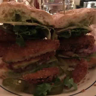 Spicy Aubergine Sandwich