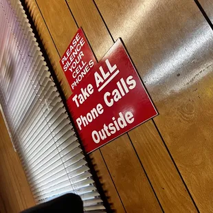 They will come interrupt your call to tell you to leave as well.
