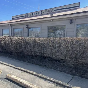 the outside of the building