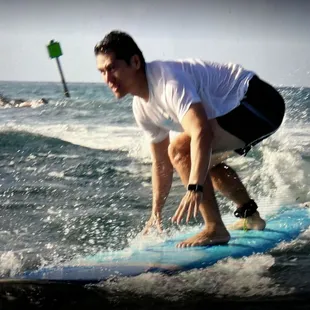 Everyone in our group caught a wave!