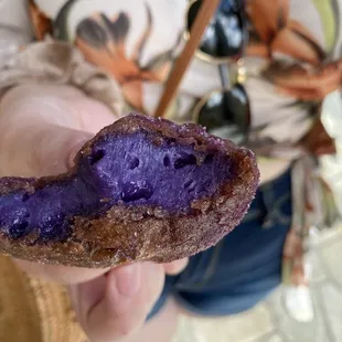 Ube mochi malasada