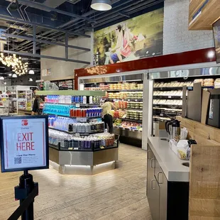 the inside of the store