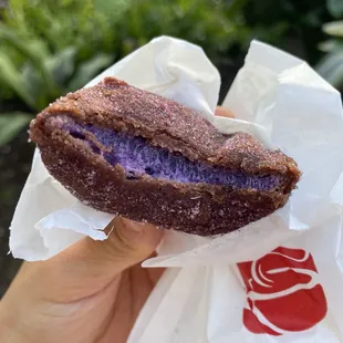 Ube mochi malasada. Just okay. Not as fresh.