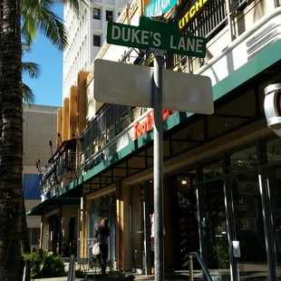 Signage as it is down a narrow road