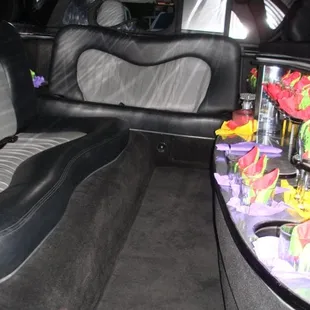 inside the limo