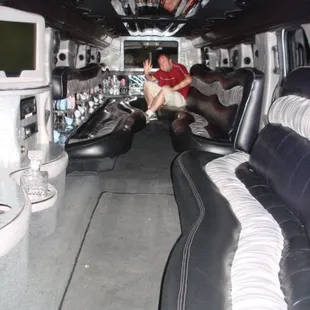 inside the limo