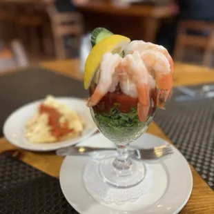 I was in the mood for shrimp cocktail. Sorry about the blurry photo.