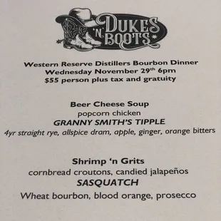 More shots of the delicious menu anyone that did t attend missed out on