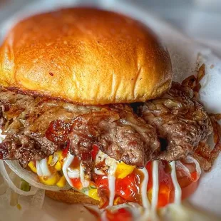 This is what craving is all about.....The Onion Burger
