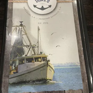 Menu on 4/19/21
