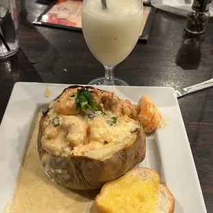 It&apos;s so yummy  this Alfredo Potato.