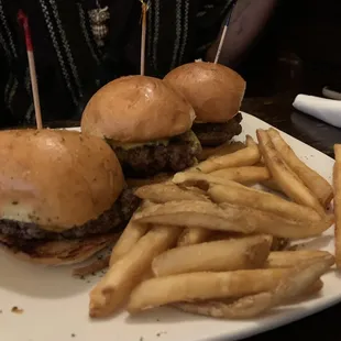 Delicious Dukes sliders paired with crispy fries