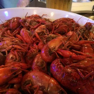 All you can eat crawfish.