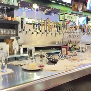 The multi beer taps