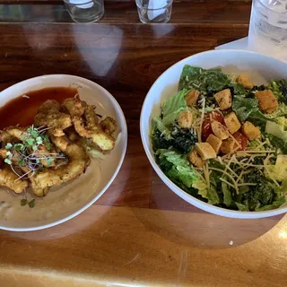 Kale and Romaine Caesar