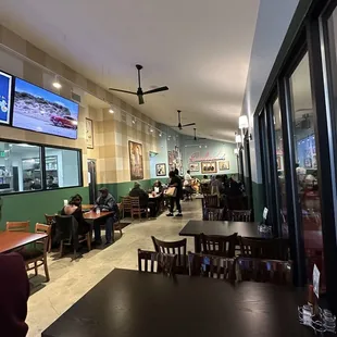 Inside dining area