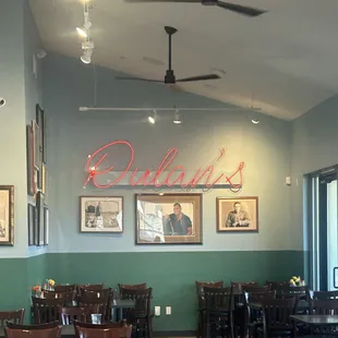 Inside the restaurant