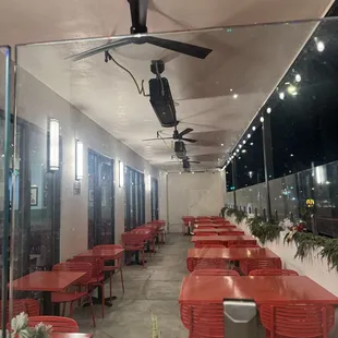 Outdoor eating area