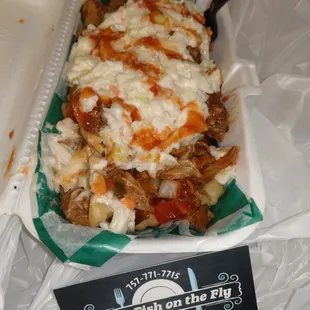 The best BBQ fries I have ever had. With the BBQ and the slaw every fry stayed crispy until I finished