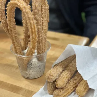 Spaniards with ice cream and Churro Fries