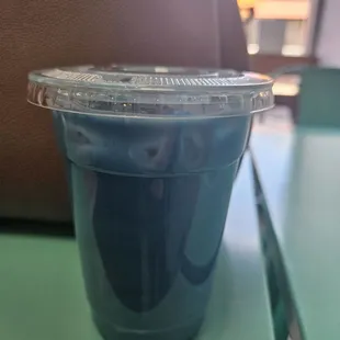 Iced blue matcha