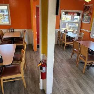 the interior of a restaurant