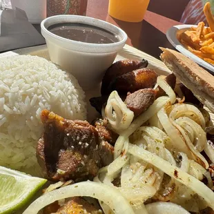 Masitas de cerdo combinación