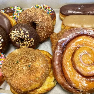 a variety of doughnuts