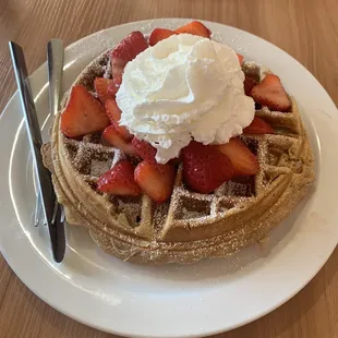 Strawberry waffle