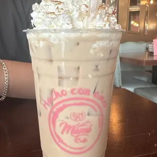 Iced chai latte