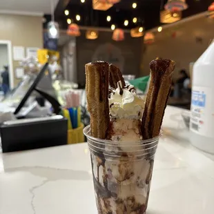 Churro sundae