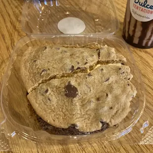 Cookie sandwich with cookies and cream ice cream