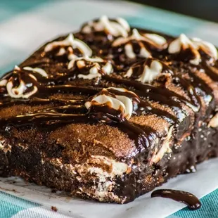 a piece of chocolate cake