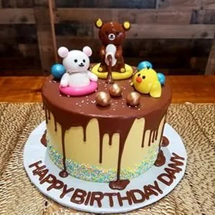 Perfectly Executed Rilakkuma Birthday Cake, Made the Entire Family Absolutely Happy!